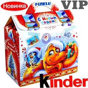 Сладкий подарок на Новый Год в жестяной упаковке весом 1200 грамм по цене 1762 руб в Змеиногорске