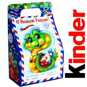 Детский подарок на Новый Год в жестяной упаковке весом 335 грамм по цене 1312 руб в Змеиногорске