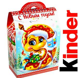 Детский подарок на Новый Год в жестяной упаковке весом 430 грамм по цене 1657 руб в Змеиногорске
