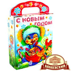 Детский подарок на Новый Год в мешочке весом 800 грамм по цене 1261 руб в Змеиногорске